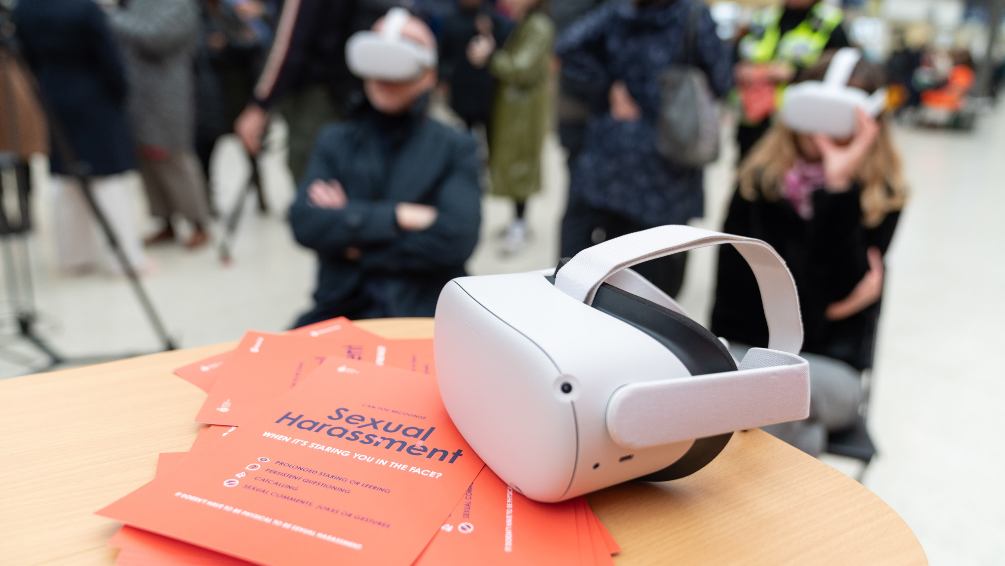 Immersive VR film at Liverpool Lime Street station invites passengers to find out how they can help to tackle sexual harassment on the railway